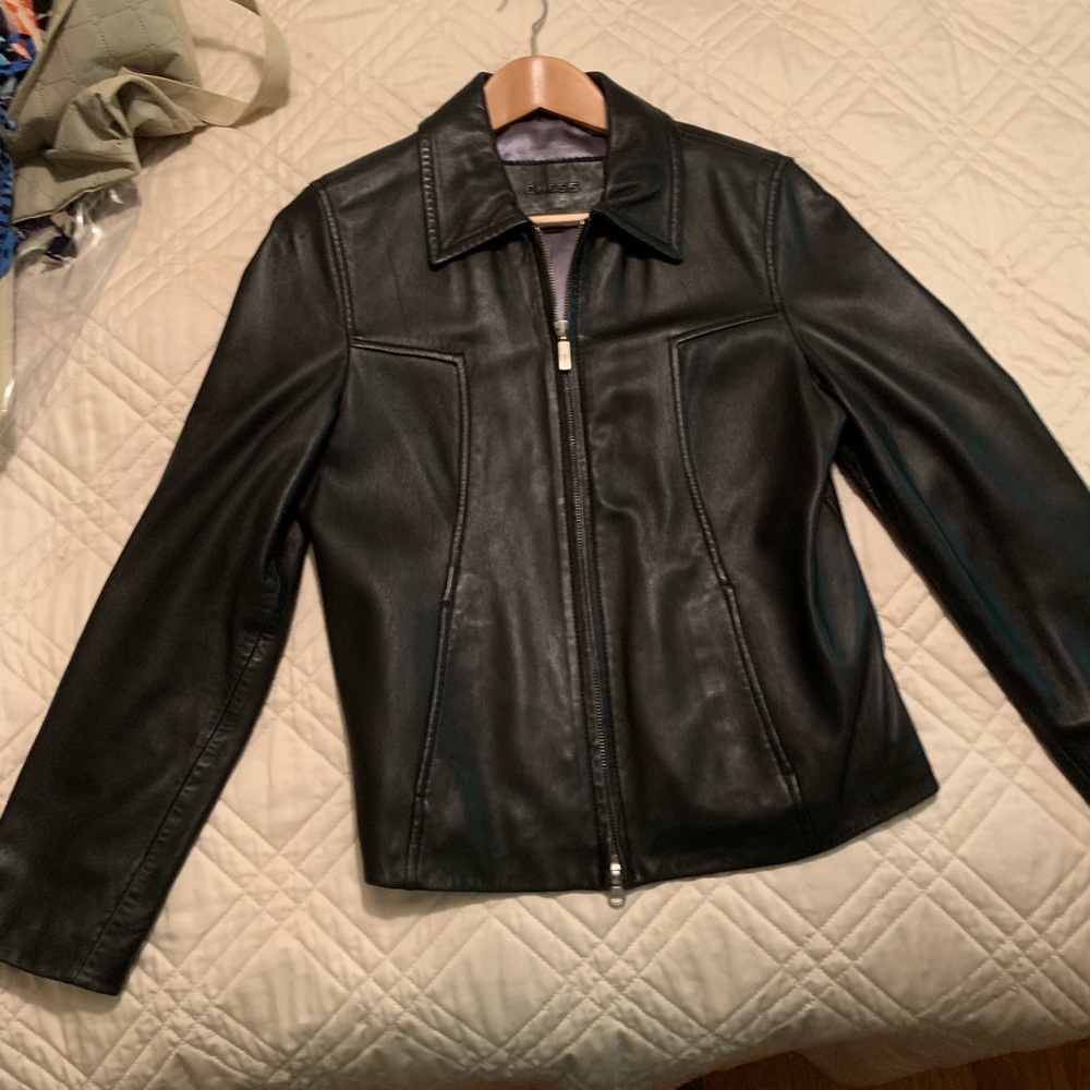 Guess Leather Jacket - image 1